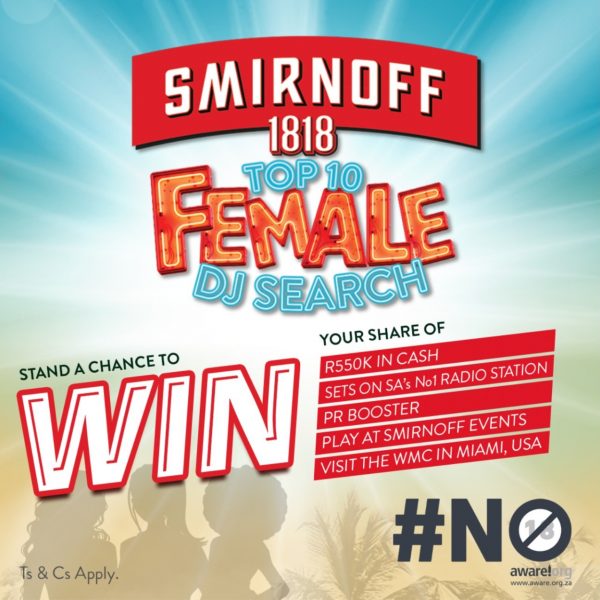 Smirnoff 1818 searches for the next big DJ to crown